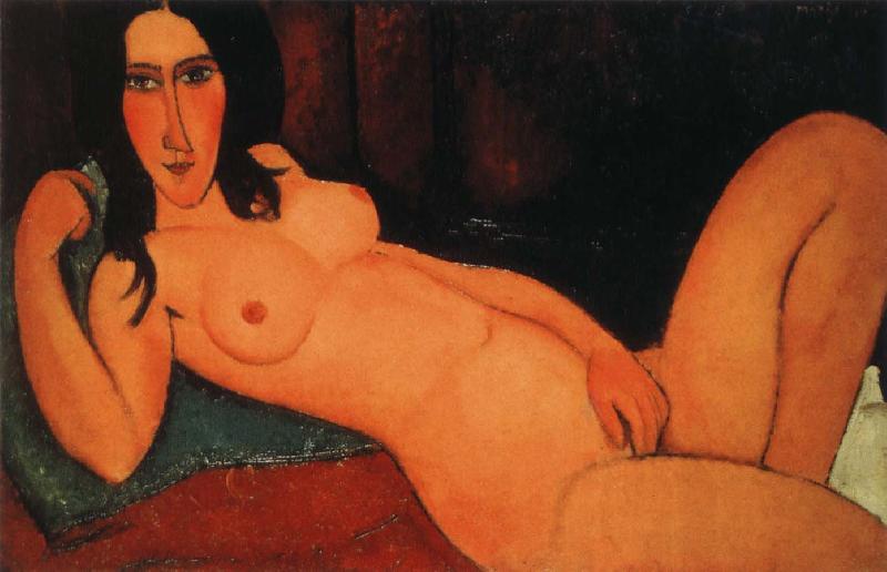 Amedeo Modigliani Reclining nude with loose hair oil painting picture